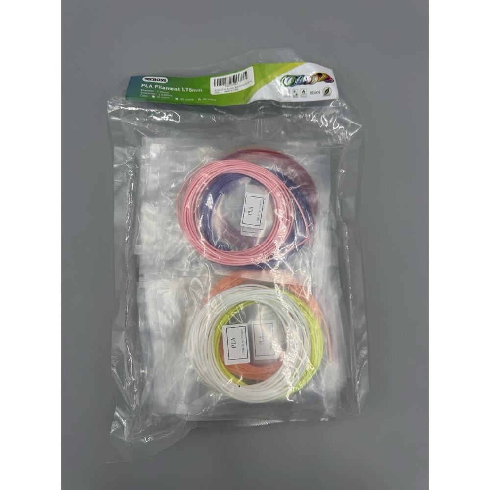 Tecboss PLA Filament 1.75 3D Pens/Printer 25 Colors NOS